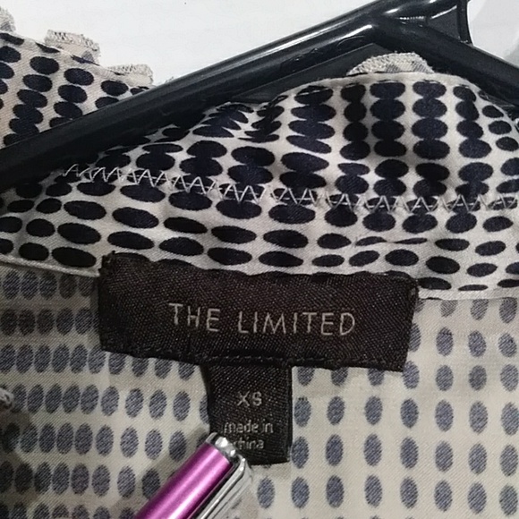 The Limited Gingham Floral Sleeveless High Ruffle V-Neck Blouse Size XS *EUC* - Picture 8 of 8